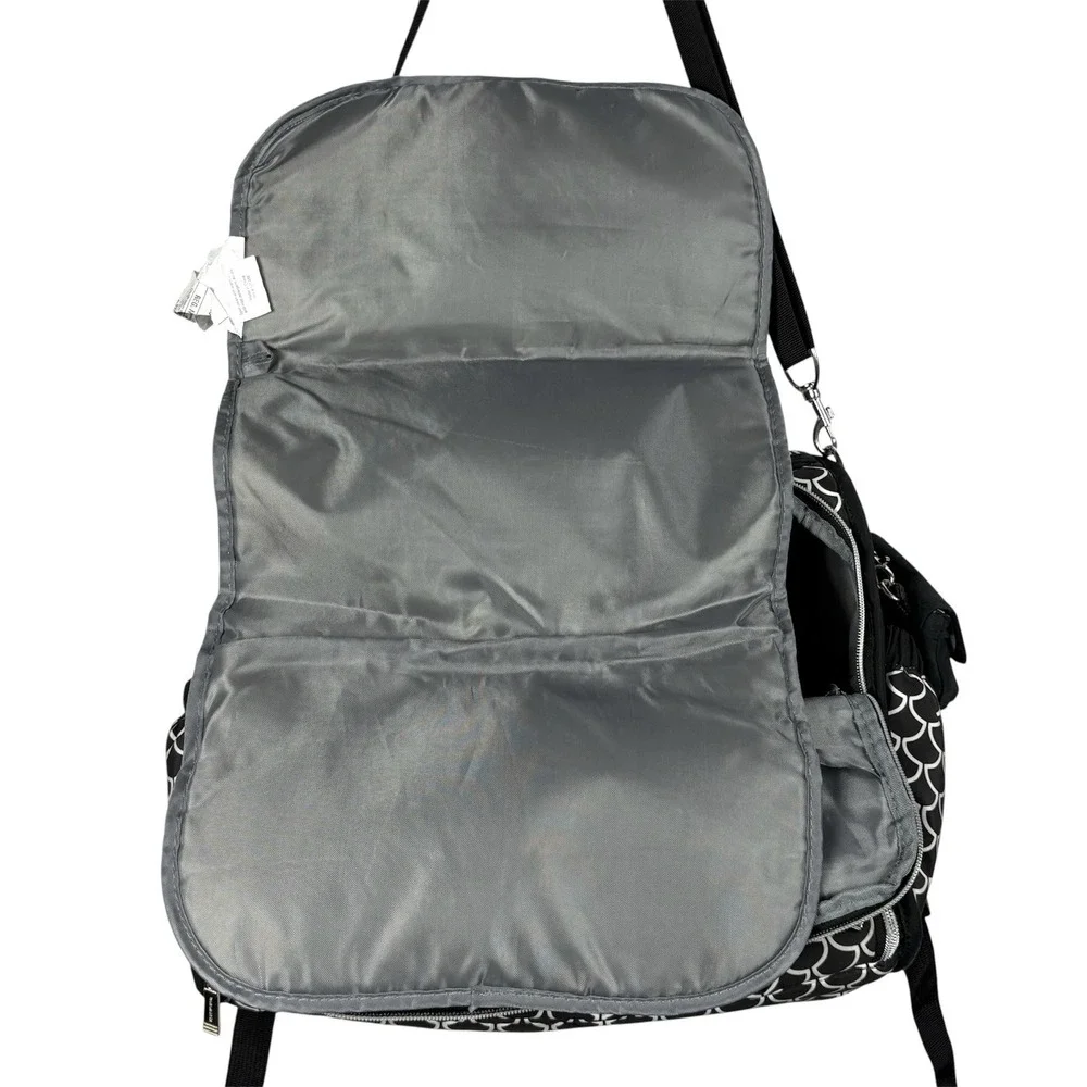 Bananafish Studio Backpack Diaper Bag Black Triple Go Duffle Adjustable Straps
